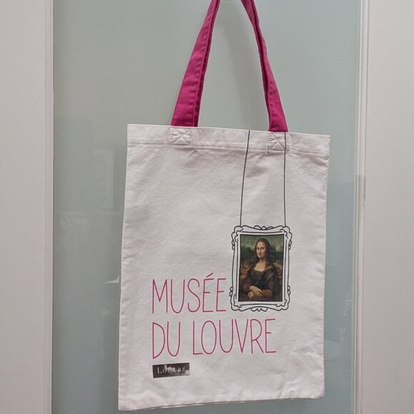Souvenir Tote Bag from Musee Du Louvre in Paris - Canvas Fabric - Unused - Picture 3 of 3